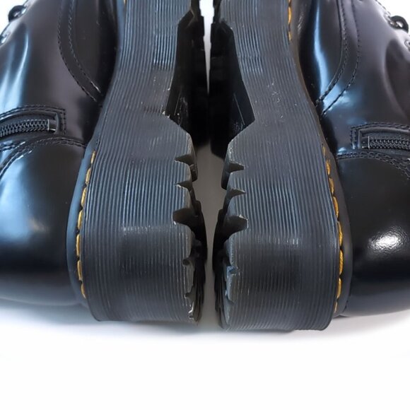 Dr. Martens Jadon Black Leather Platform 8 Eye Moto Boots 9 Women’s 41 E… - Picture 6 of 11